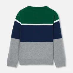 Jacadi Pull enfant garçon color block - lore GRIS/MULTICO New