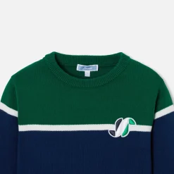 Jacadi Pull enfant garçon color block - lore GRIS/MULTICO New