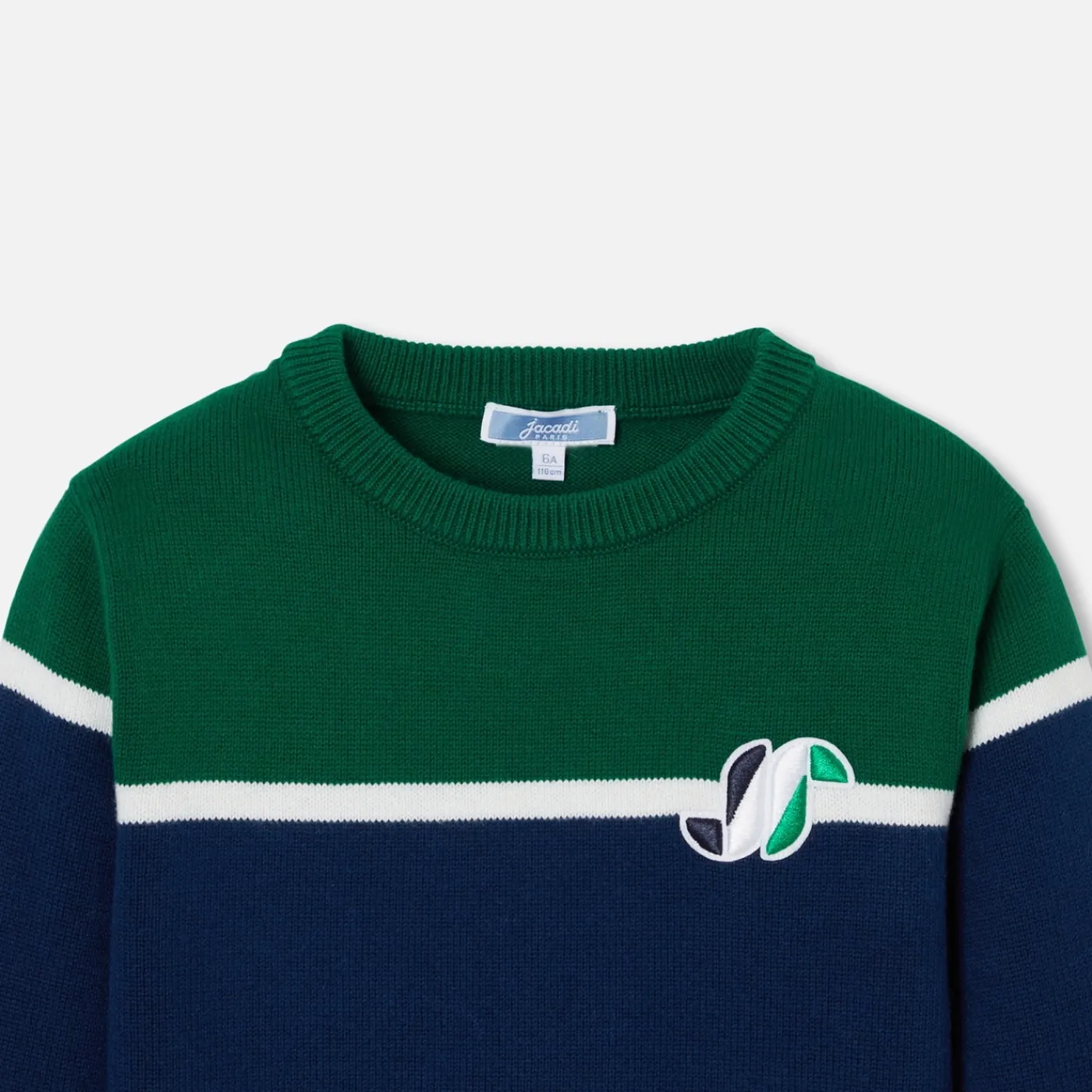 Jacadi Pull enfant garçon color block - lore GRIS/MULTICO New