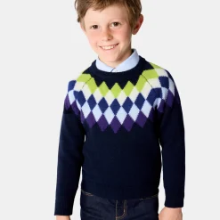 Jacadi Pull enfant garçon en laine responsable - marine MARINE JACADI Online