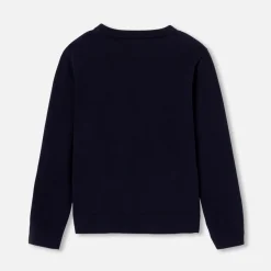 Jacadi Pull enfant garçon intarsia voiture - marine MARINE JACADI Sale