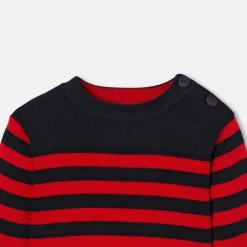 Jacadi Pull marin bébé - MARINE/ROUGE Outlet