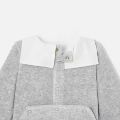 Jacadi Pyjama bébé en velours - gris chine clair GRIS CHINE CLAIR JACADI Best
