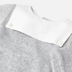Jacadi Pyjama bébé en velours - gris chine clair GRIS CHINE CLAIR JACADI Best