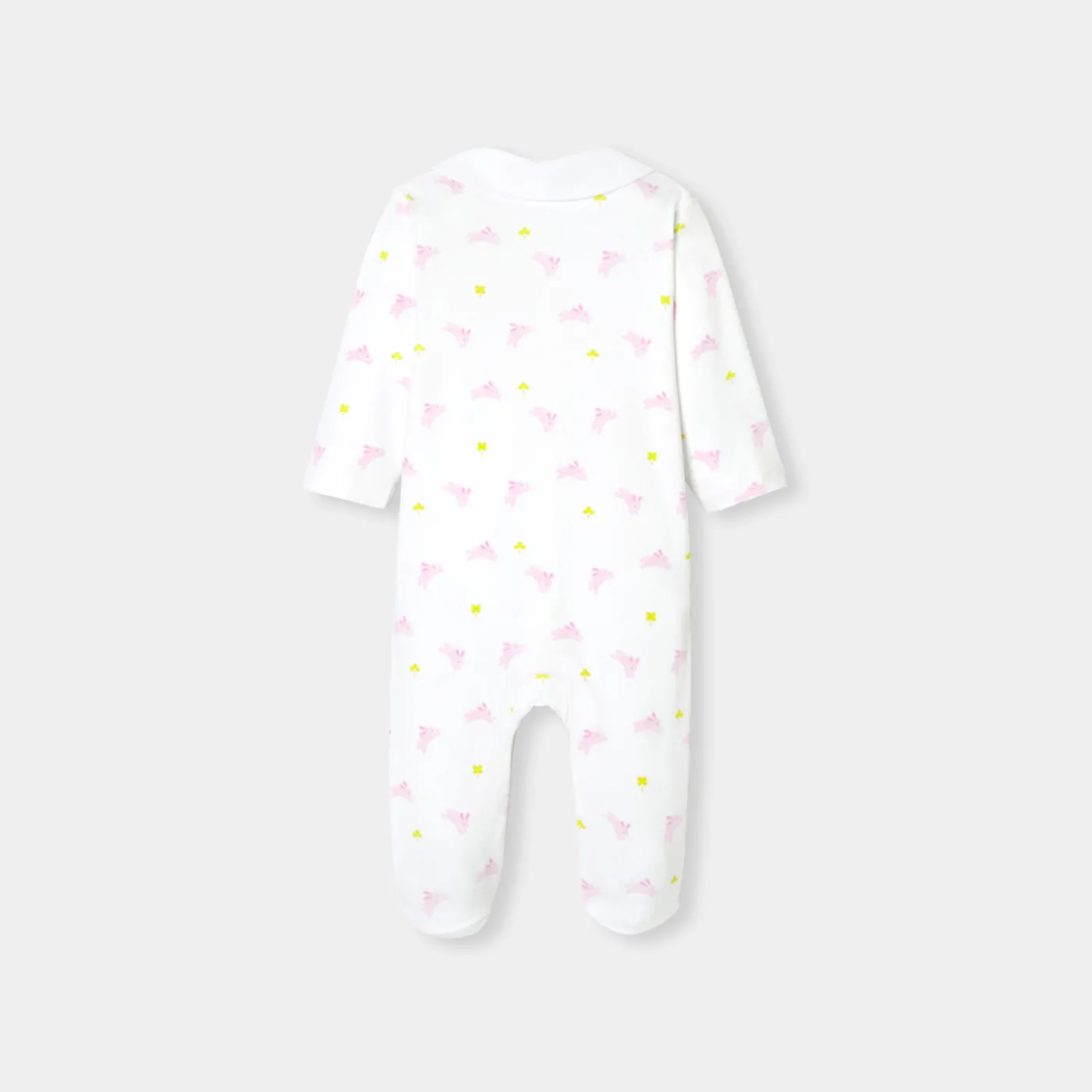 Jacadi Pyjama bébé fille en interlock - lore BLANC/MULTICO Discount