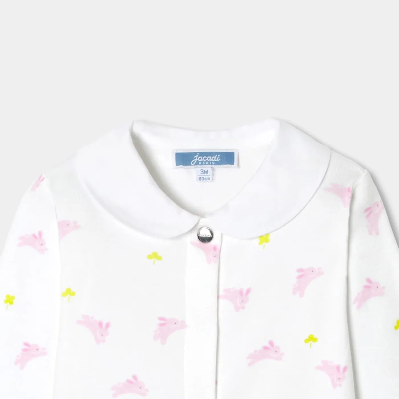 Jacadi Pyjama bébé fille en interlock - lore BLANC/MULTICO Discount