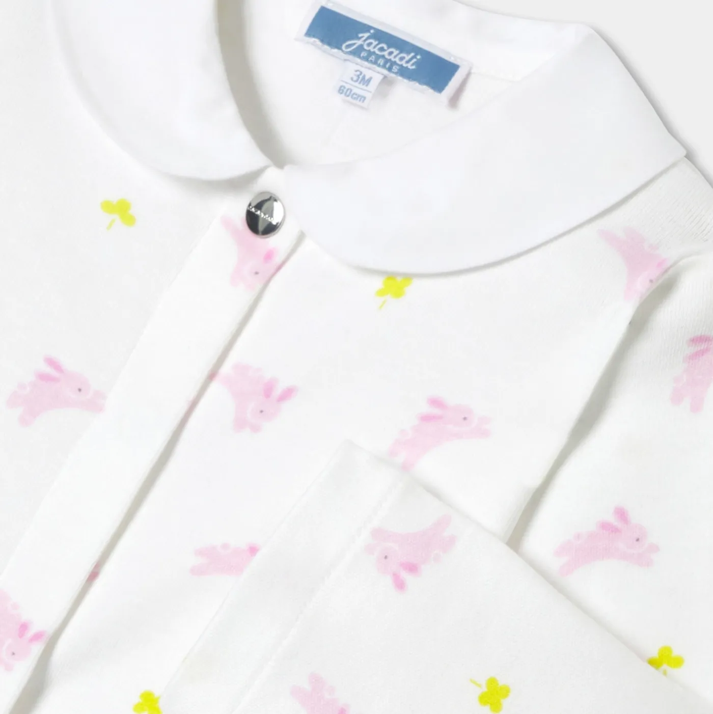 Jacadi Pyjama bébé fille en interlock - lore BLANC/MULTICO Discount