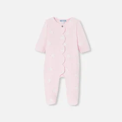 Jacadi Pyjama bébé fille en molleton - lore ROSE/MULTICO