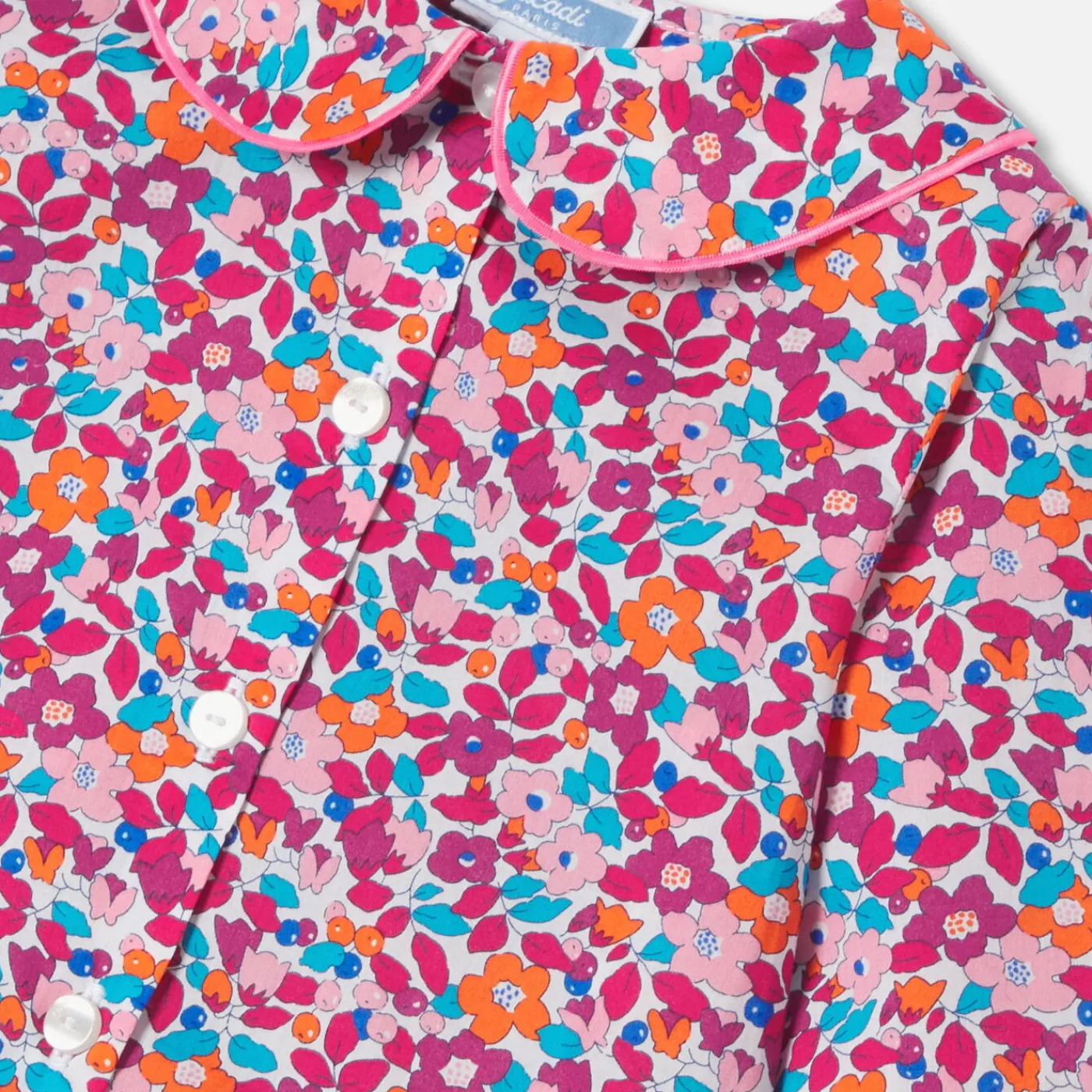Jacadi Pyjama bébé fille en Tissu Liberty - lore ROSE/MULTICO New