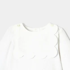 Jacadi Pyjama bébé fille en velours bouclette - blanc BLANC JACADI Sale
