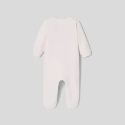 Jacadi Pyjama bébé fille en velours bouclette - rose pale ROSE PALE JACADI Sale