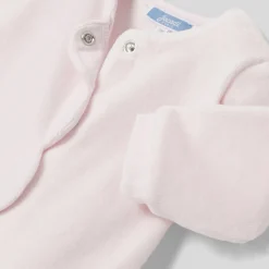 Jacadi Pyjama bébé fille en velours bouclette - rose pale ROSE PALE JACADI Sale