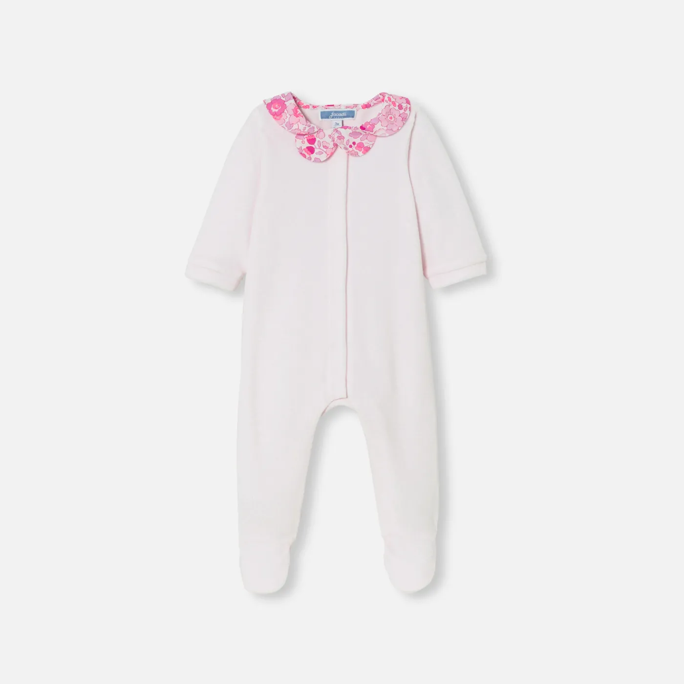 Jacadi Pyjama bébé fille en velours - rose pale ROSE PALE JACADI New