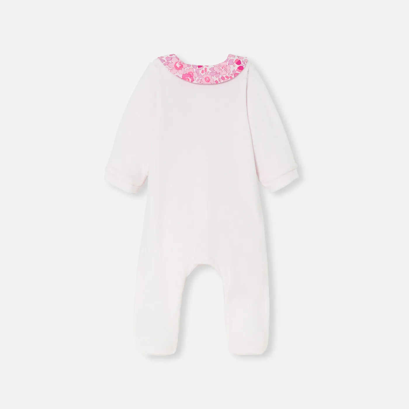 Jacadi Pyjama bébé fille en velours - rose pale ROSE PALE JACADI New