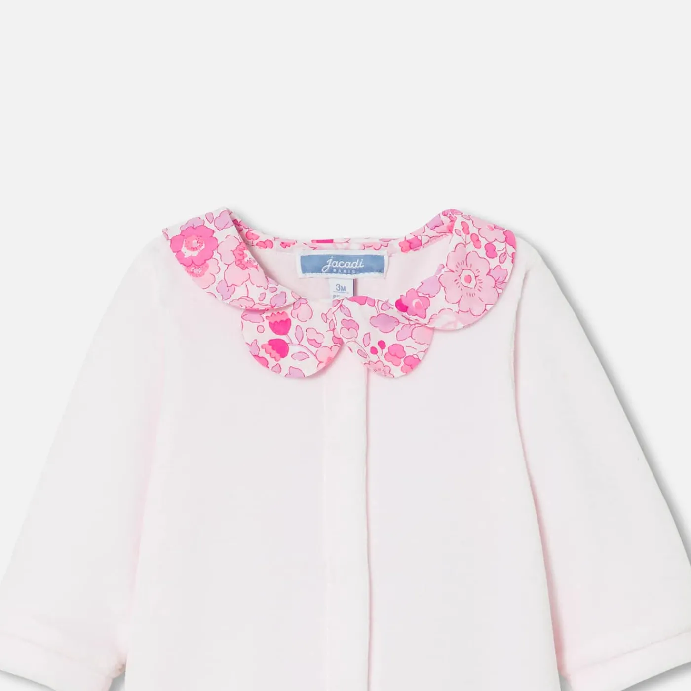 Jacadi Pyjama bébé fille en velours - rose pale ROSE PALE JACADI New