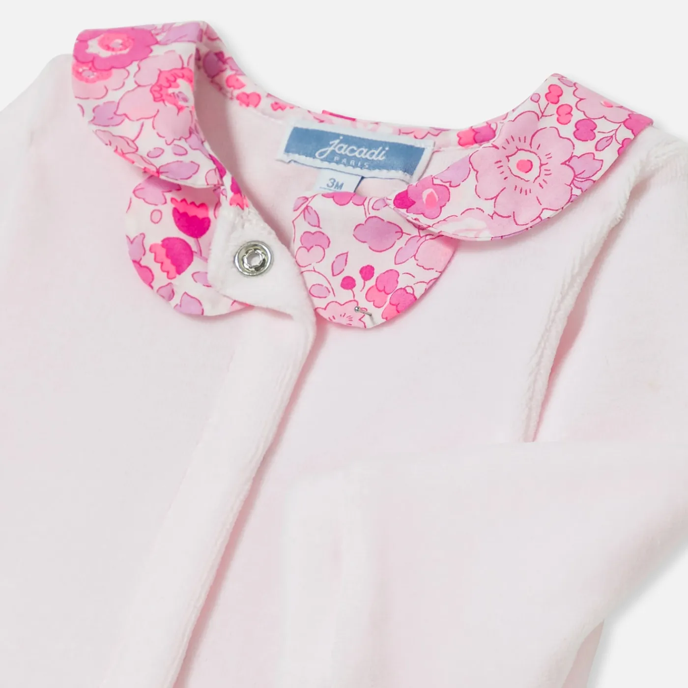Jacadi Pyjama bébé fille en velours - rose pale ROSE PALE JACADI New