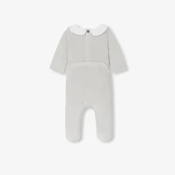 Jacadi Pyjama bébé fille en velours - lore GRIS/MULTICO Outlet