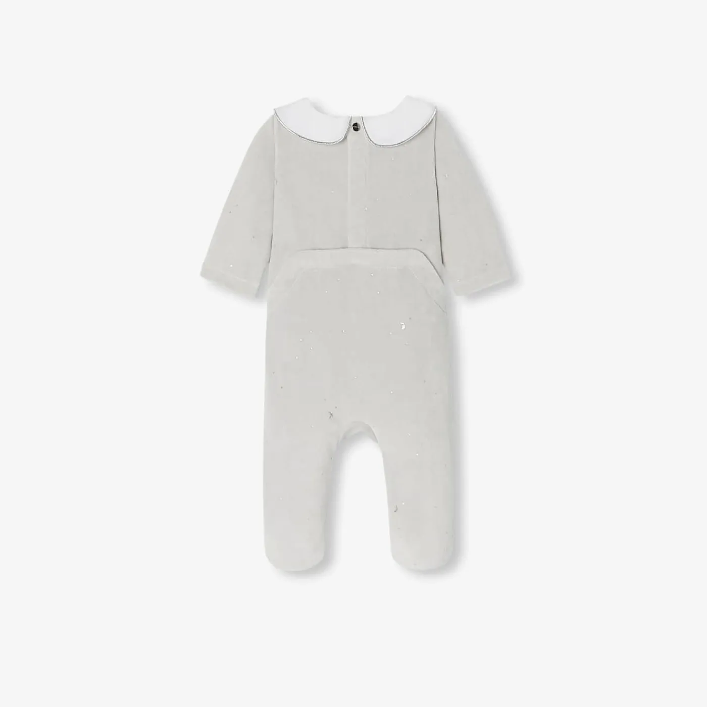 Jacadi Pyjama bébé fille en velours - lore GRIS/MULTICO Outlet
