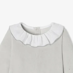 Jacadi Pyjama bébé fille en velours - lore GRIS/MULTICO Outlet