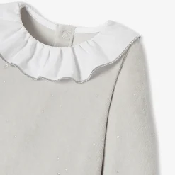 Jacadi Pyjama bébé fille en velours - lore GRIS/MULTICO Outlet