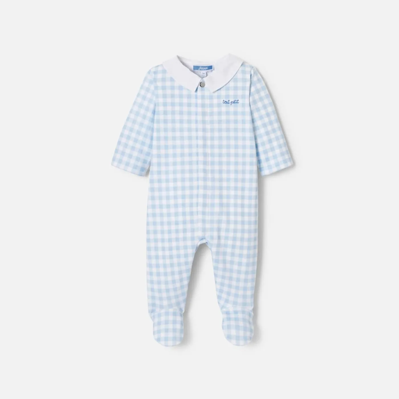 Jacadi Pyjama bébé garçon en interlock - BLANC/BLEU