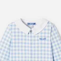 Jacadi Pyjama bébé garçon en interlock - BLANC/BLEU