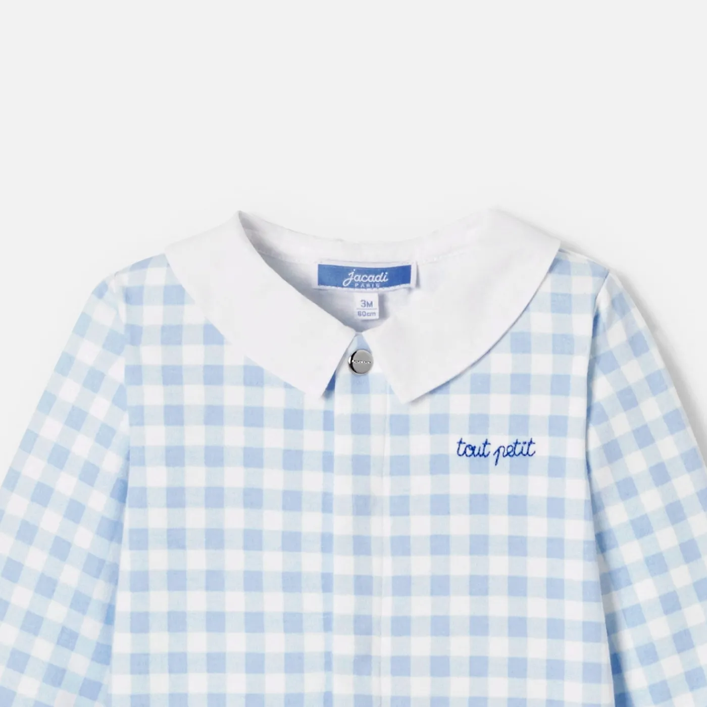 Jacadi Pyjama bébé garçon en interlock - BLANC/BLEU