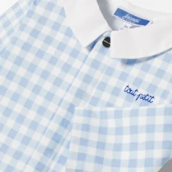 Jacadi Pyjama bébé garçon en interlock - BLANC/BLEU