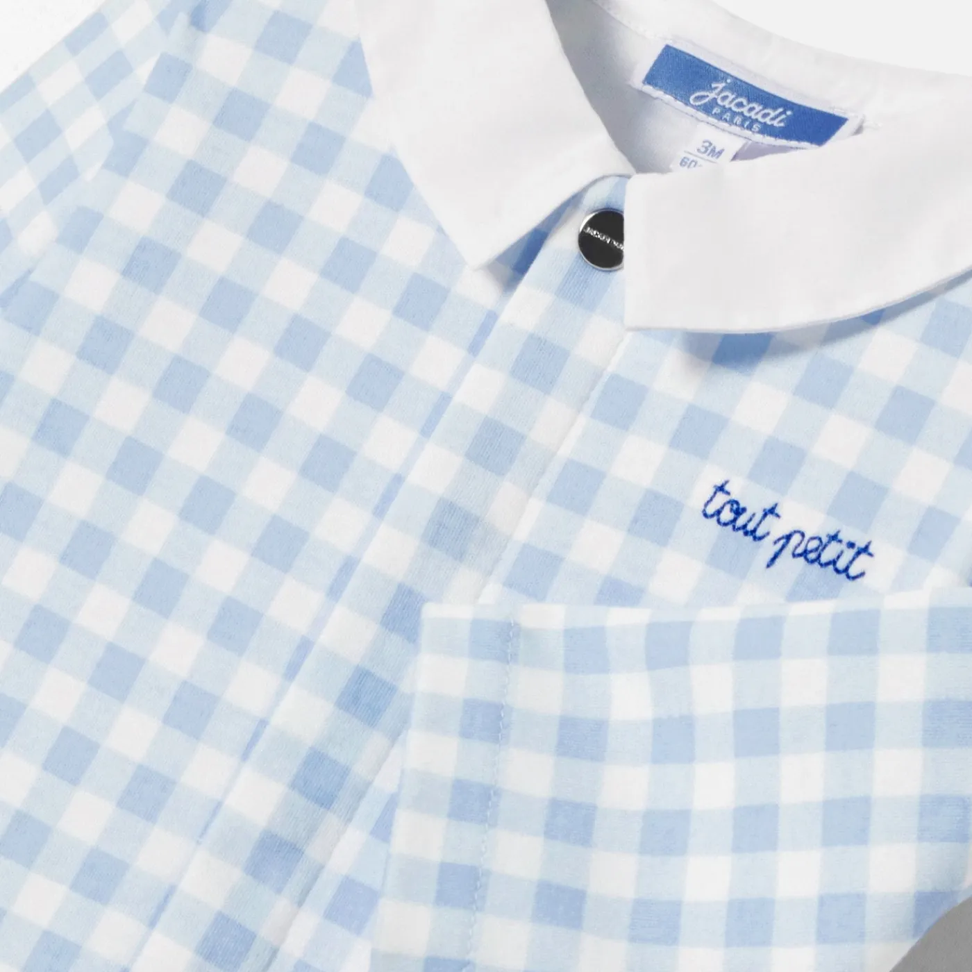 Jacadi Pyjama bébé garçon en interlock - BLANC/BLEU