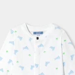 Jacadi Pyjama bébé garçon en interlock - lore BLANC/MULTICO