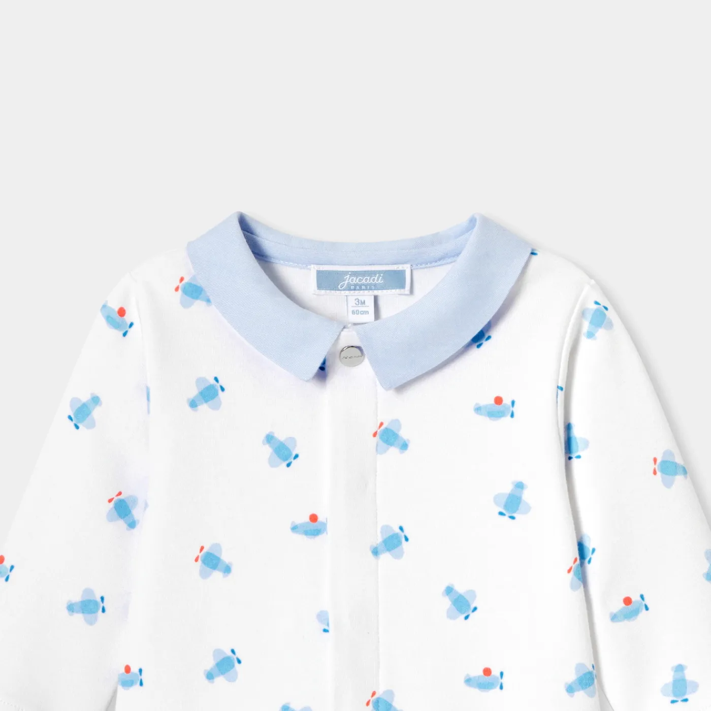 Jacadi Pyjama bébé garçon en interlock - lore BLANC/MULTICO Clearance
