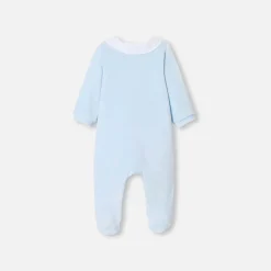Jacadi Pyjama bébé garçon en velours - BLEU PALE Online