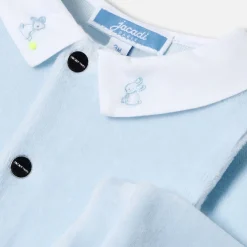 Jacadi Pyjama bébé garçon en velours - BLEU PALE Online