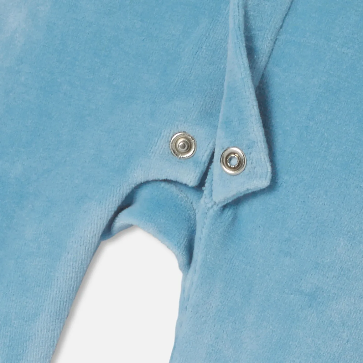 Jacadi Pyjama bébé garçon en velours - BLEU DEAU Discount