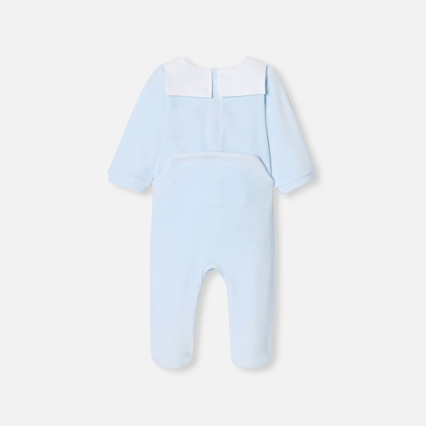Jacadi Pyjama bébé garçon en velours - BLEU PALE New