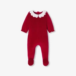 Jacadi Pyjama de Noël bébé fille en velours - rouge ROUGE JACADI New