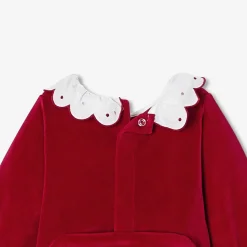 Jacadi Pyjama de Noël bébé fille en velours - rouge ROUGE JACADI New