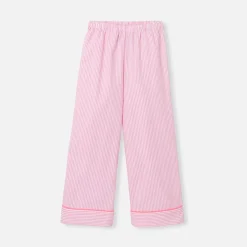 Jacadi Pyjama enfant fille en flanelle - BLANC/ROSE