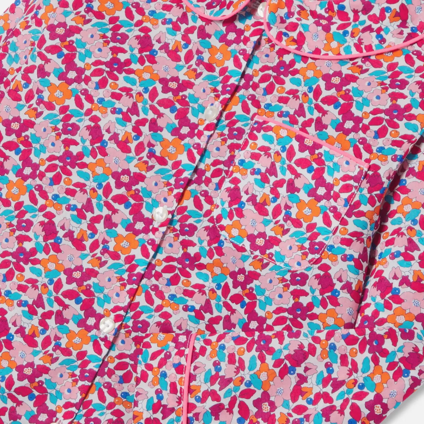 Jacadi Pyjama enfant fille en tissu Liberty - lore ROSE/MULTICO Clearance