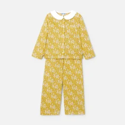 Jacadi Pyjama enfant fille en tissu Liberty - JAUNE/BLANC
