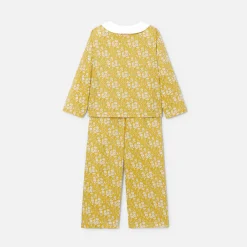 Jacadi Pyjama enfant fille en tissu Liberty - JAUNE/BLANC
