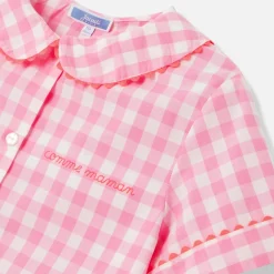 Jacadi Pyjashort enfant fille en Vichy - ROSE/BLANC