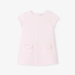 Jacadi Robe bébé fille coupe trapèze - rose poudre ROSE POUDRE JACADI Sale