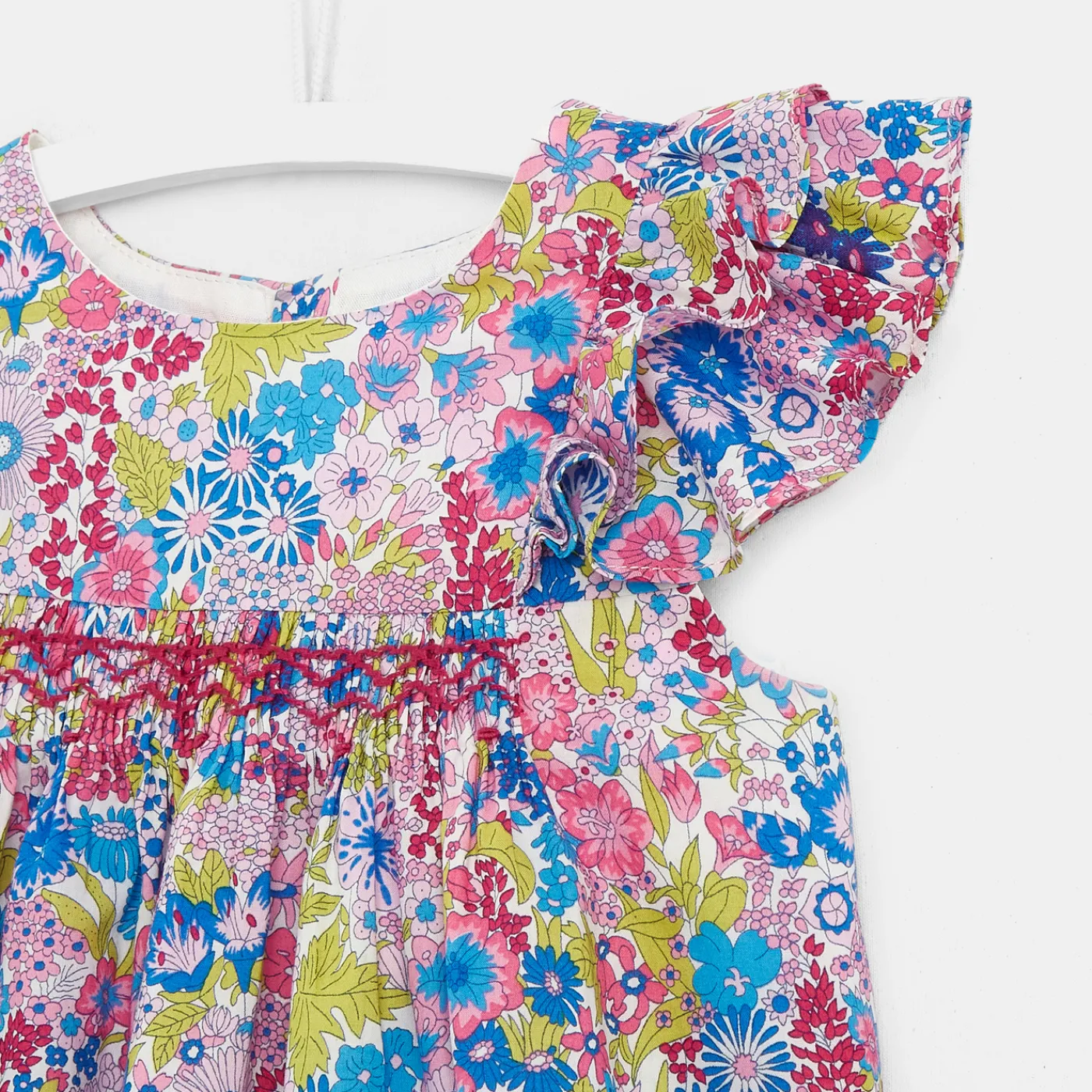 Jacadi Robe bébé fille en Liberty - lore MULTICO