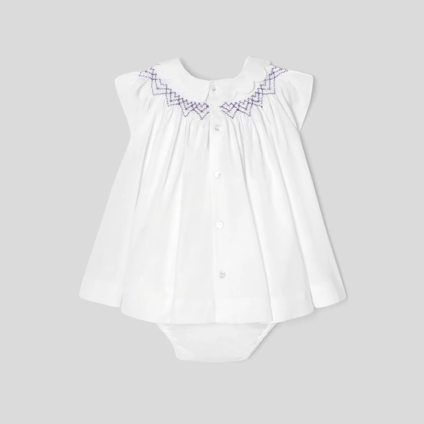 Jacadi Robe bébé fille en popeline - blanc BLANC JACADI Outlet