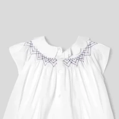 Jacadi Robe bébé fille en popeline - blanc BLANC JACADI Outlet