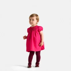 Jacadi Robe bébé fille en taffetas - ROSE BENGALE Clearance