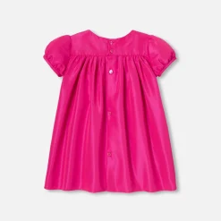 Jacadi Robe bébé fille en taffetas - ROSE BENGALE Clearance