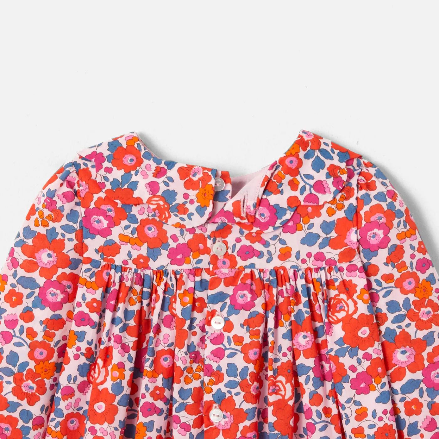 Jacadi Robe bébé fille en tissu Liberty - lore ROSE/MULTICO