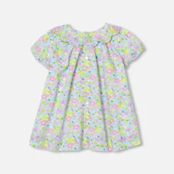 Jacadi Robe bébé fille en Tissu Liberty - lore BLANC/MULTICO Clearance